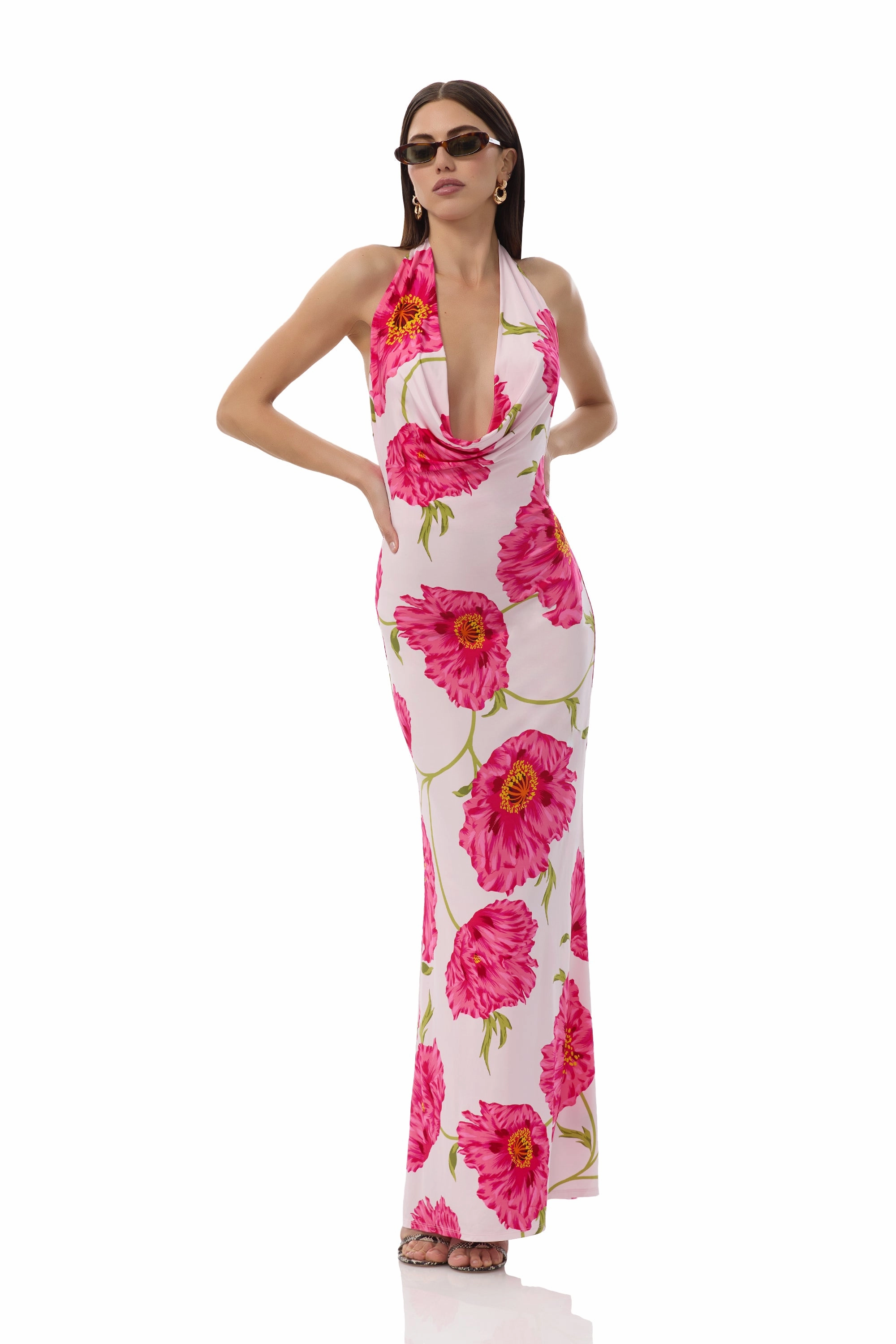 Lightweight Comfort Imade Dress - Oversized Peony