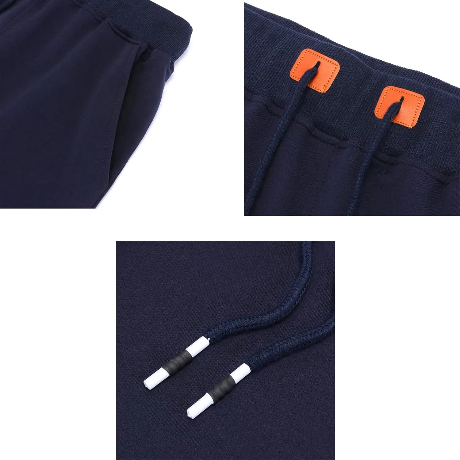 Immerguter Mens Shorts Adjustable Elastic Waist Casual Workout Shorts with Pockets