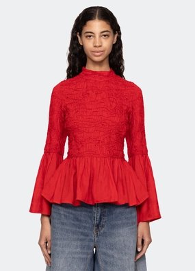 Imogen L/S Top NonScratchSurface Taped Neckline