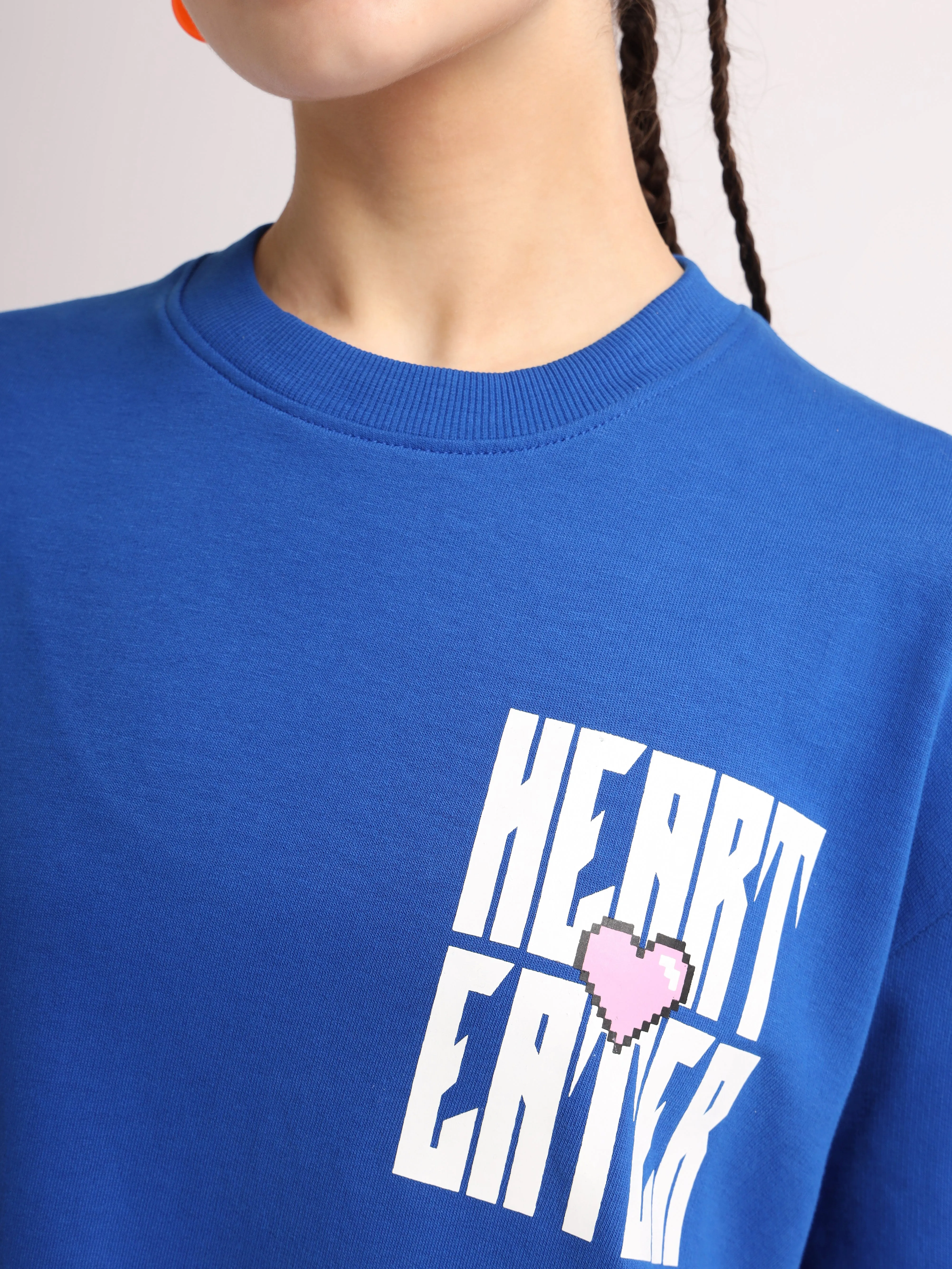 Imperial Blue Heart Eater Oversized T-Shirt