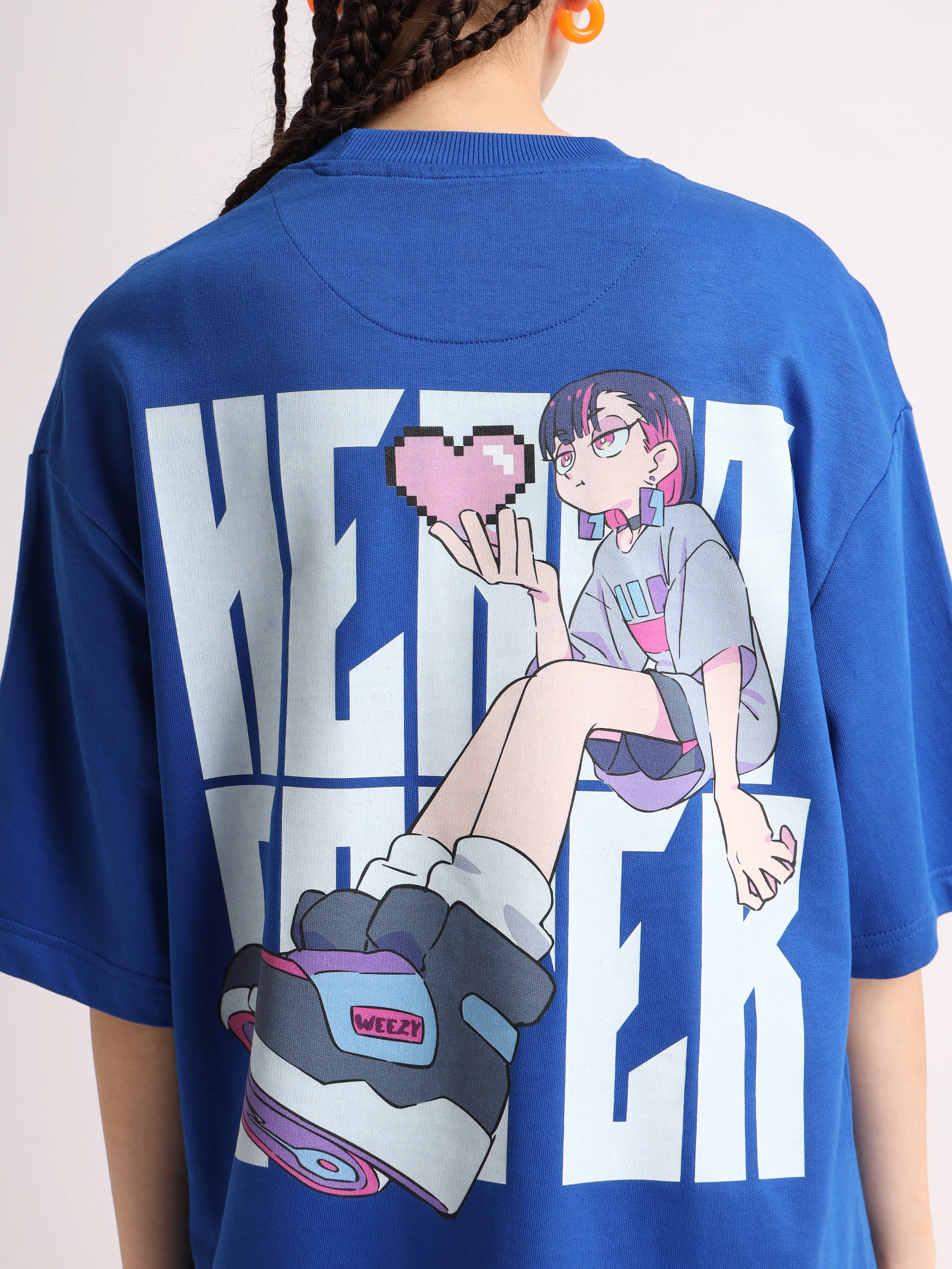 Imperial Blue Heart Eater Oversized T-Shirt