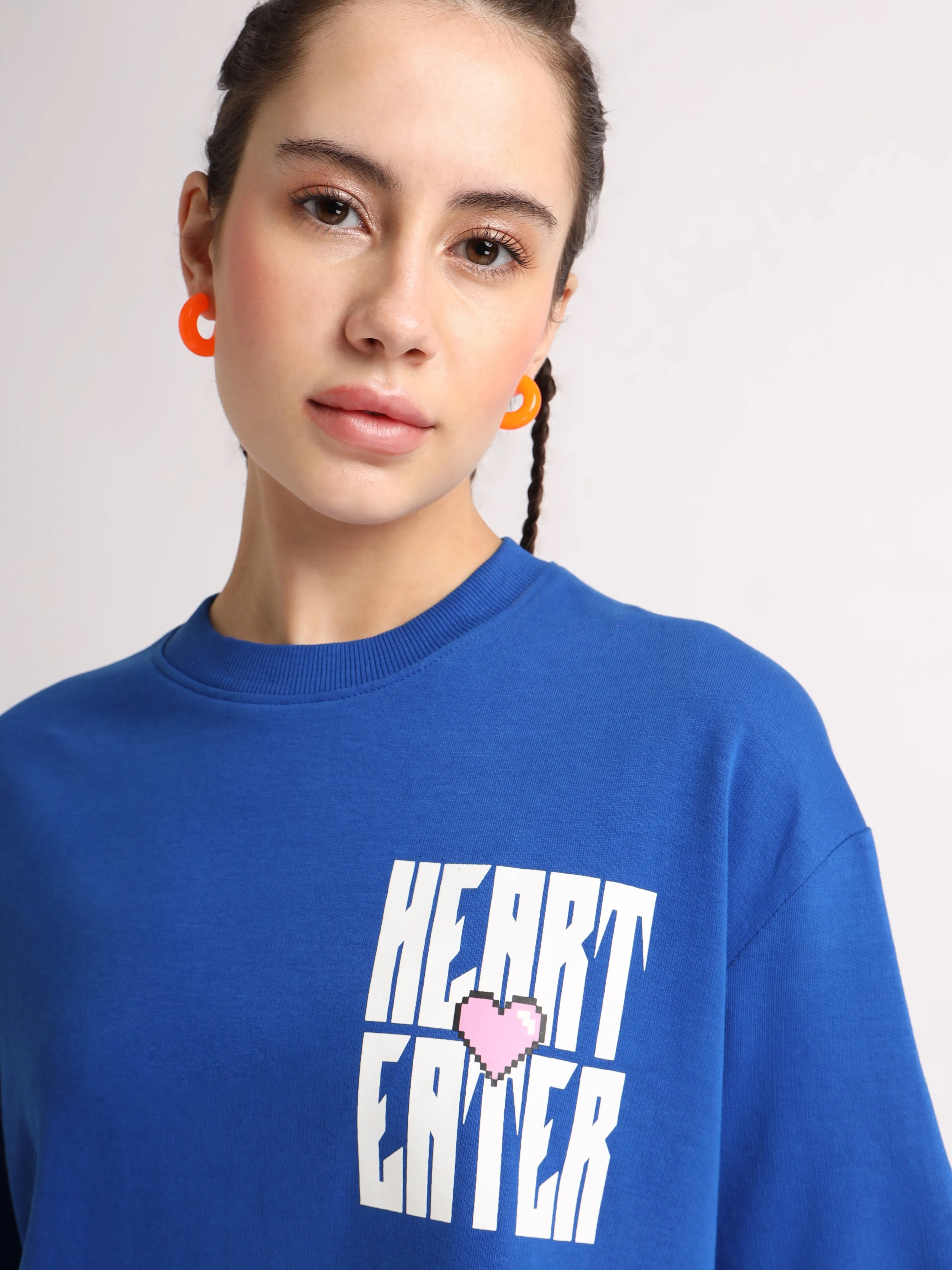 Imperial Blue Heart Eater Oversized T-Shirt