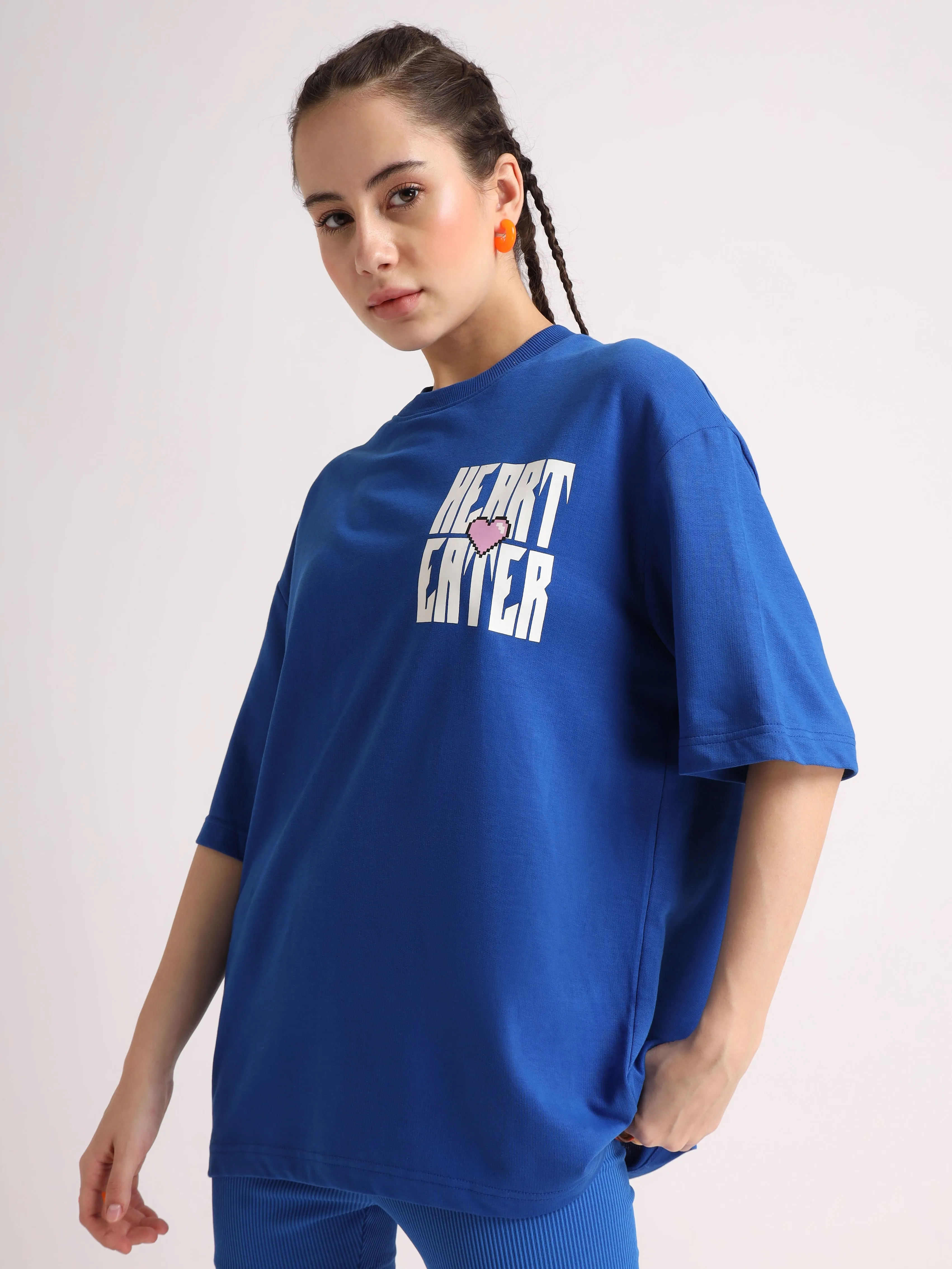 Imperial Blue Heart Eater Oversized T-Shirt