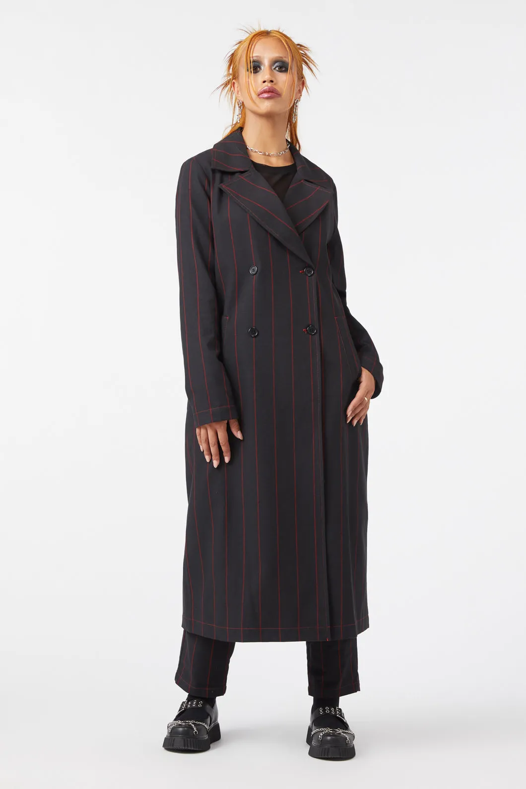 Impossible Things Pin Stripe Coat
