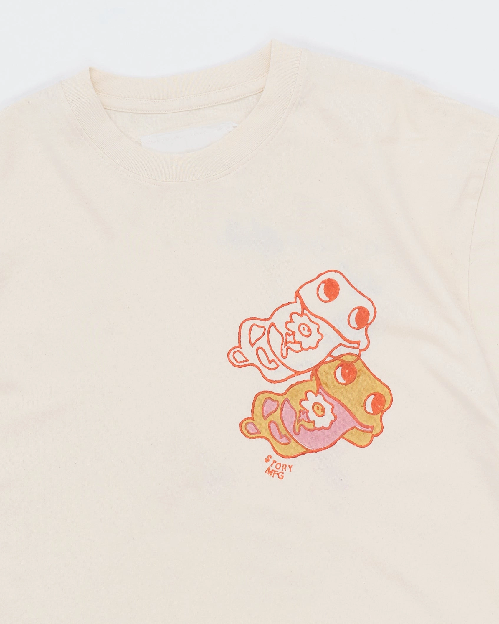 Grateful Tee SS - Ecru Earth Trip Heart Casual Choice Classic Smart