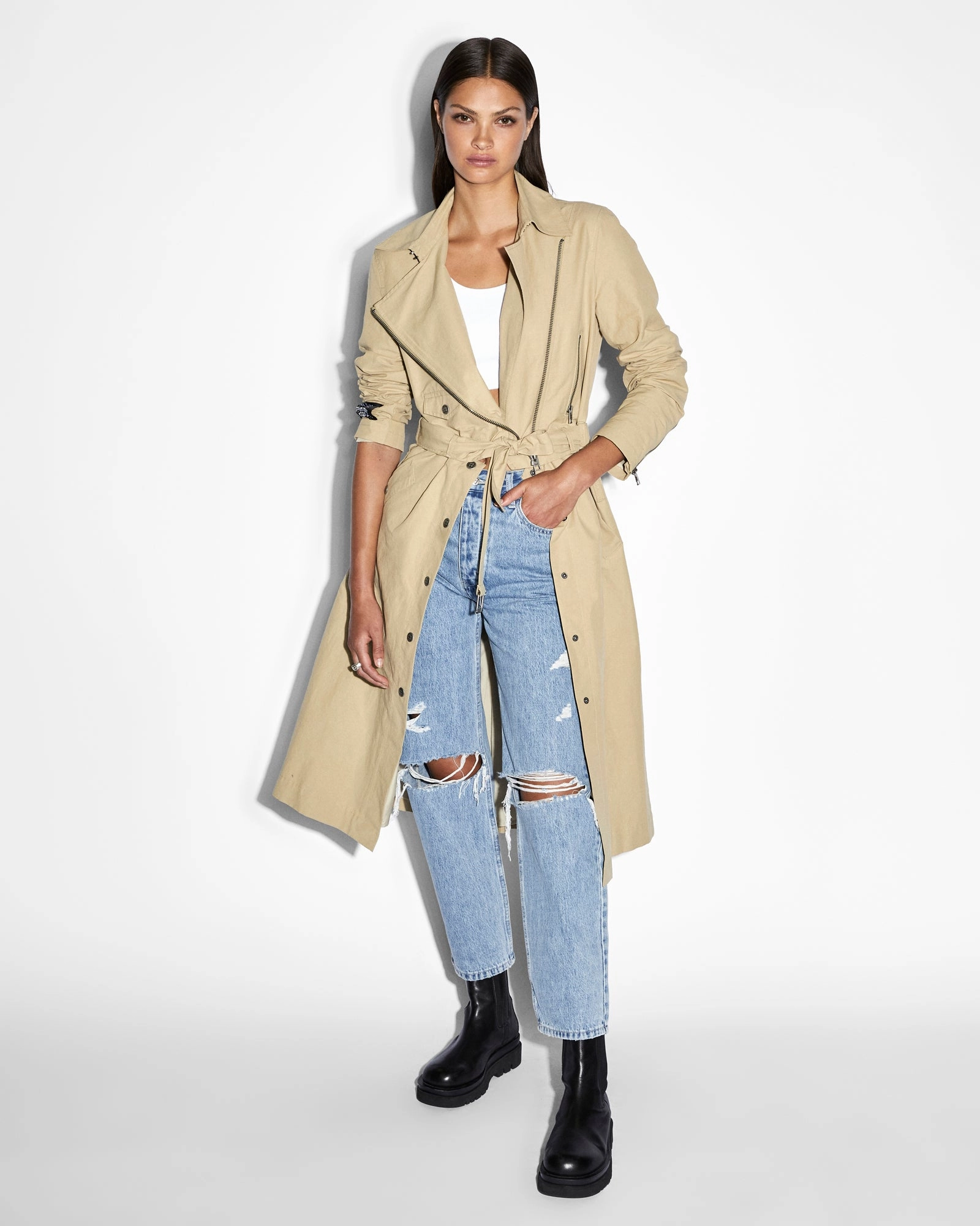 Smart Wear Hook and loop fasteners INCOGNITO BIKER/TRENCH KHAKI