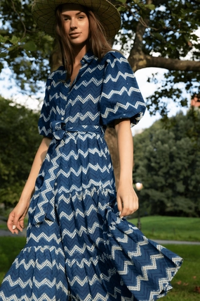 Indigo Dress Slim Shape