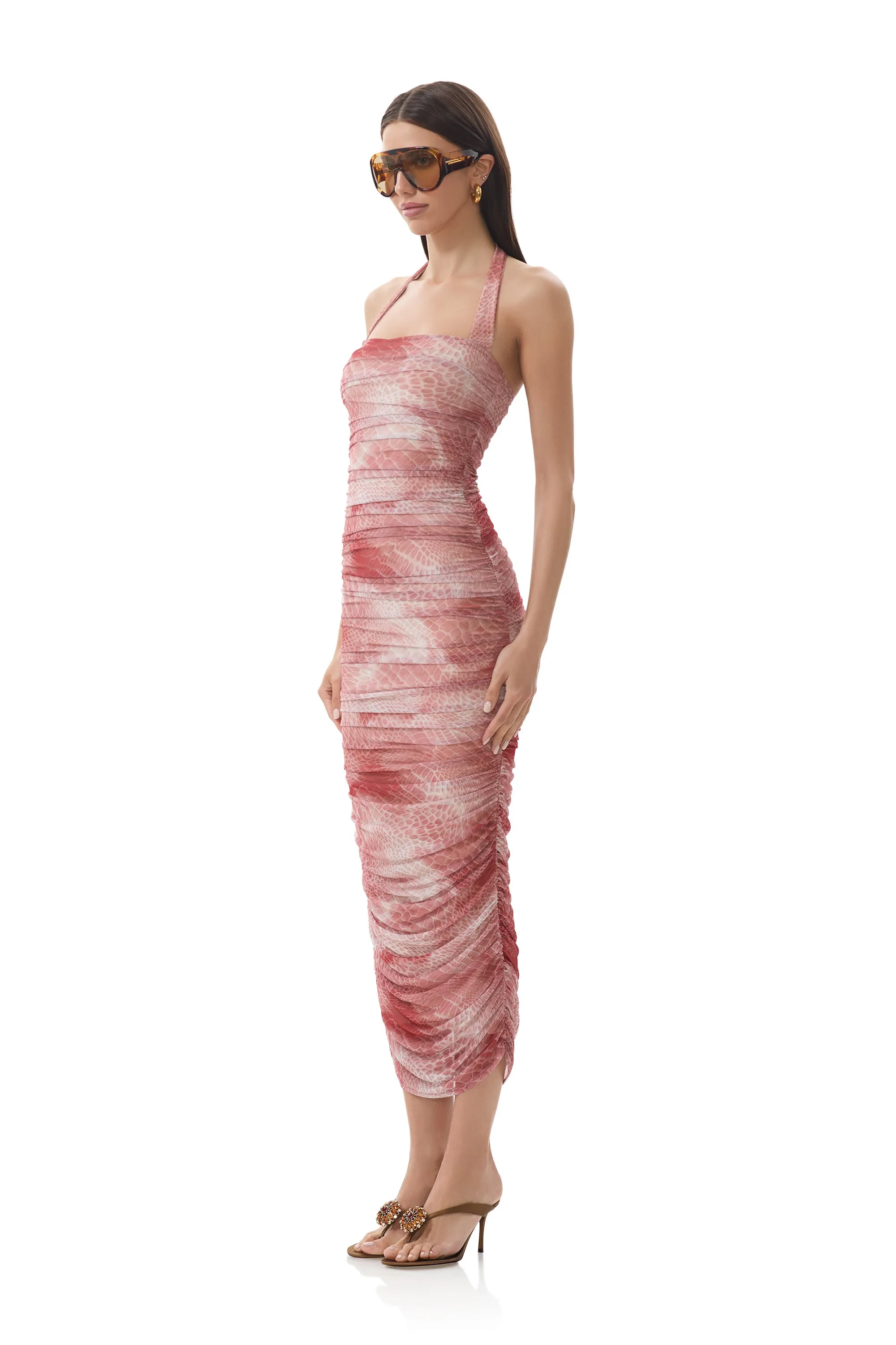 Indina Dress - Rust Snake DeepPocketStyle Saturated Hue
