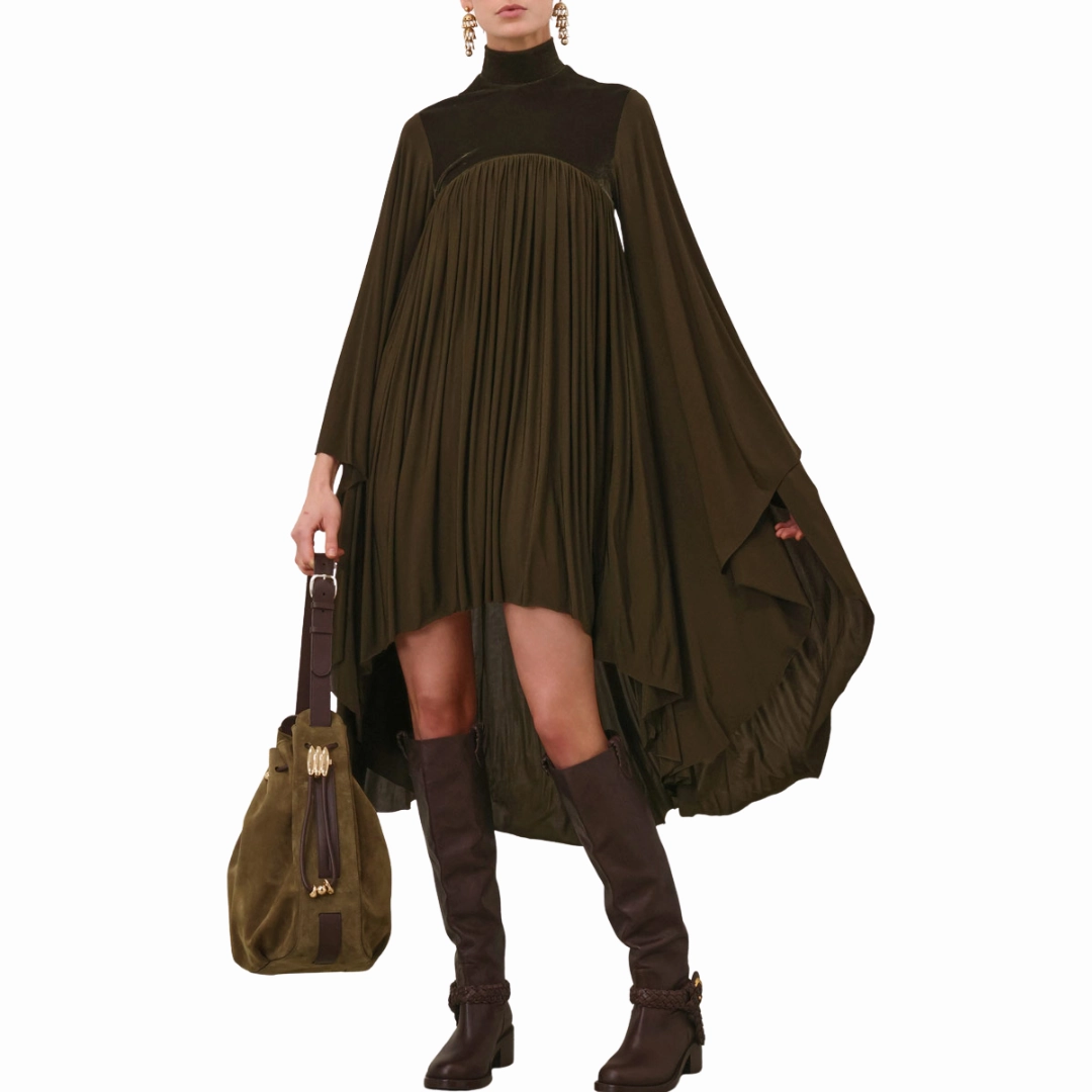 Momento Batwing Mini Dress High Cut