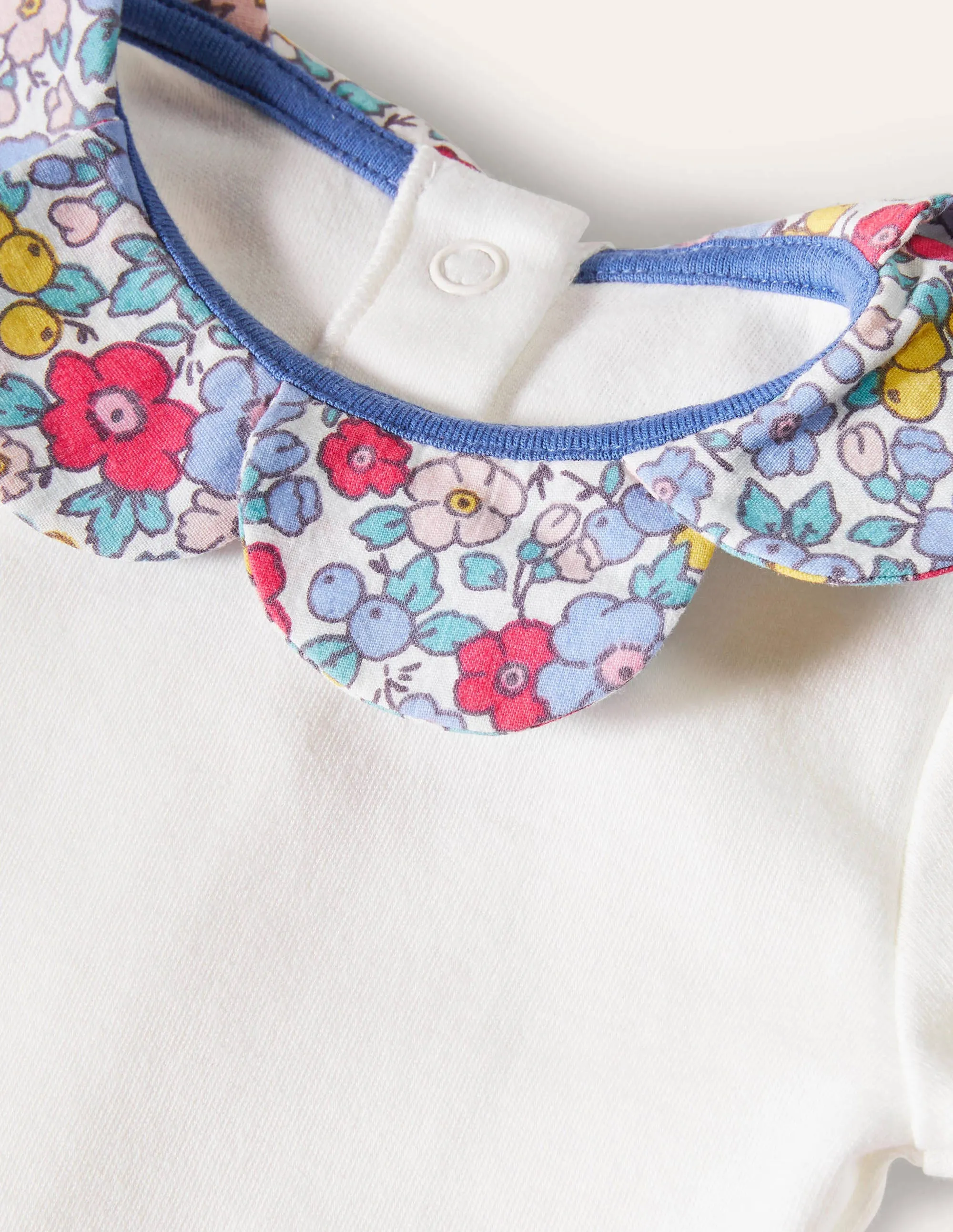 Interest Collar Body-Multi Apple Blossom Floral