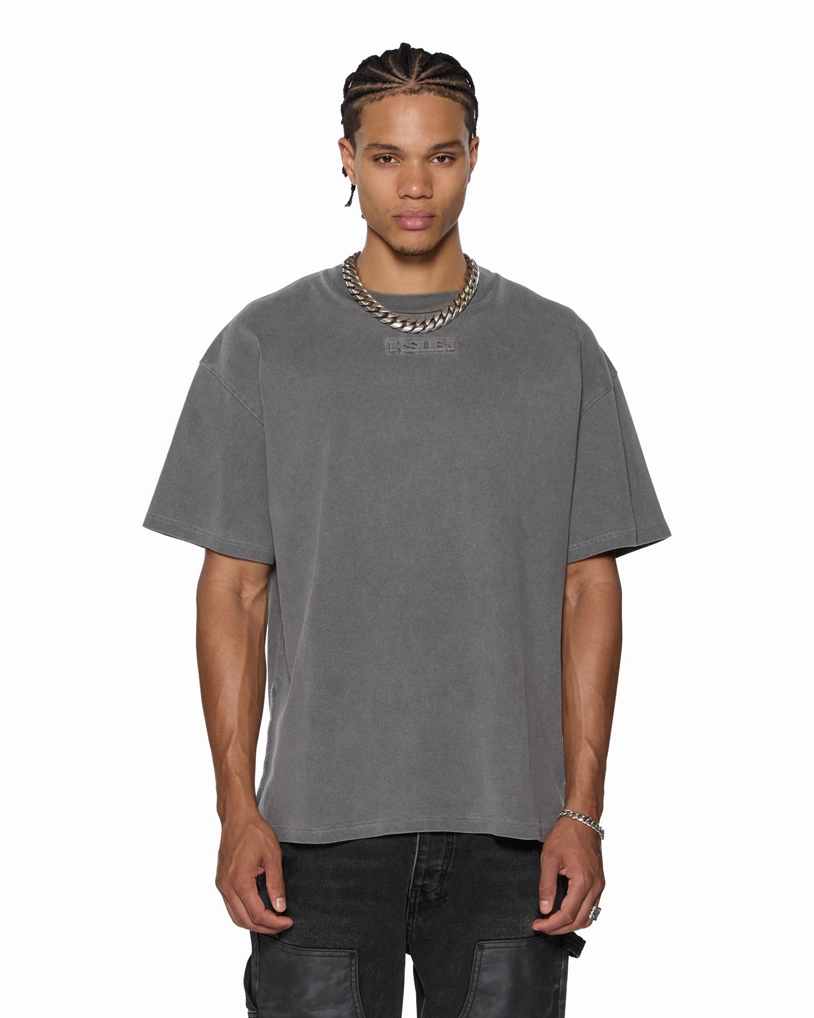 Sporty Layer Lightweight Comfort Wear INTRUDER EKCESS SS TEE CHARCOAL