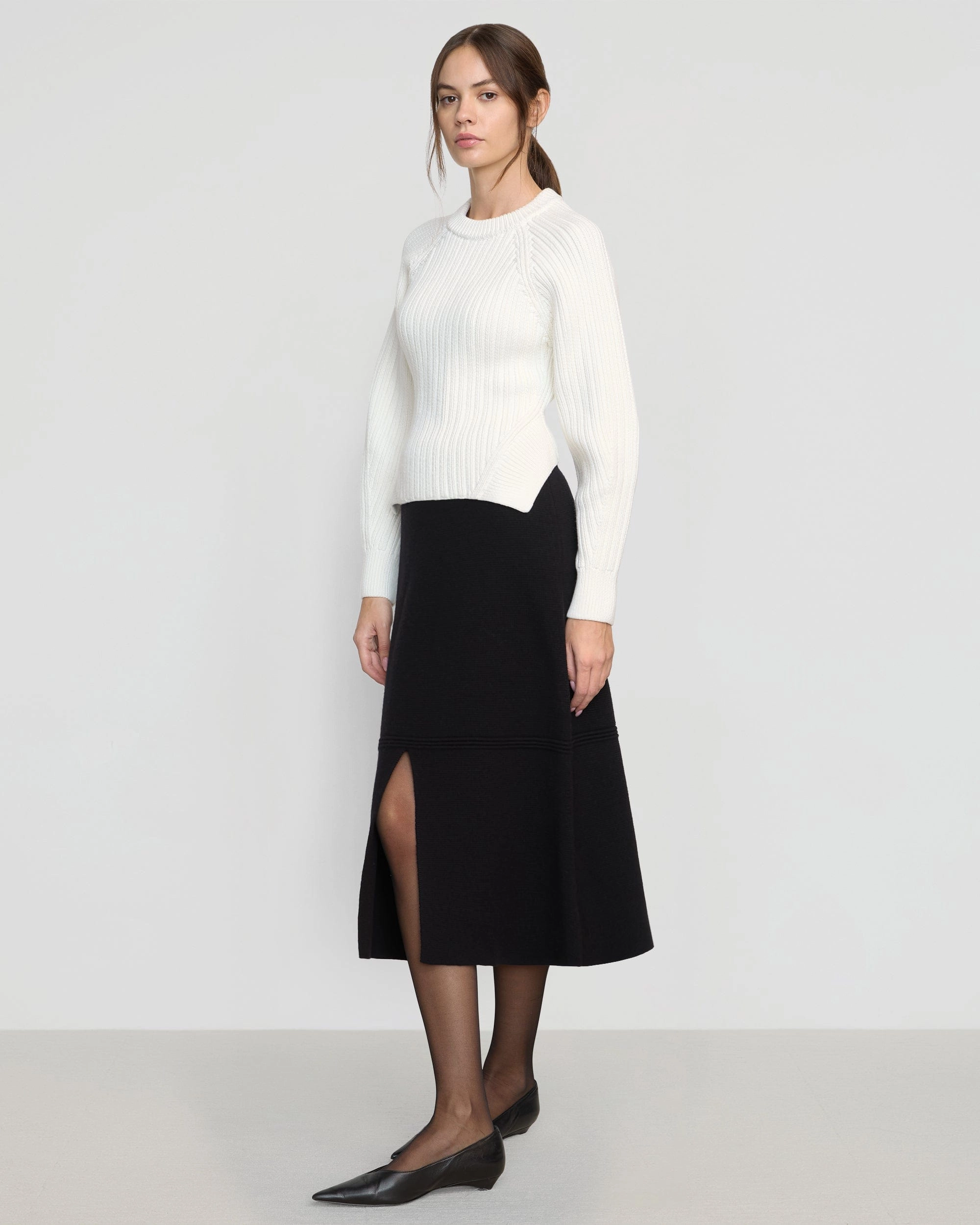 Light Weight Iona Organic Cotton Cropped Sweater