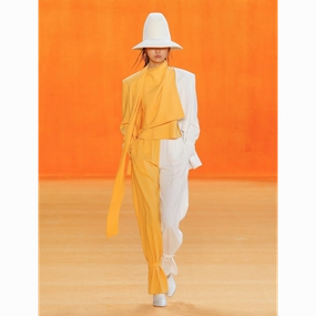 Active Comfort Wear Ivory & Mandarin Track Pants