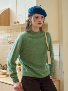 Butter Soft Yarn Izabella Round Neck Wool Sweater