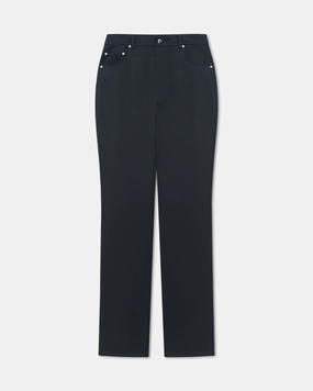 Jacoba - Slip Satin Pants - Black Sporty Fit Design LightweightConstruction