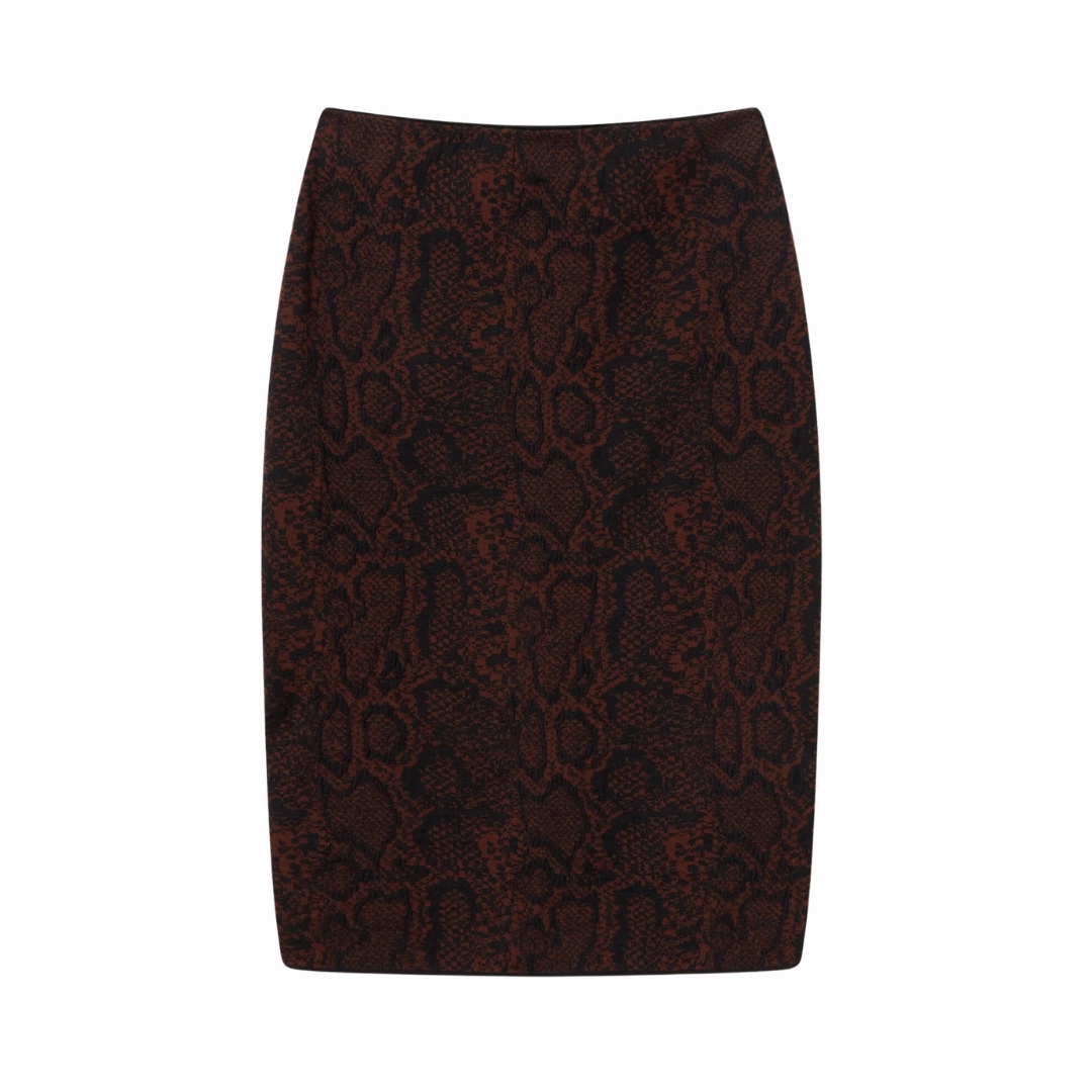 Jacquard Snake Skirt Daily Wear