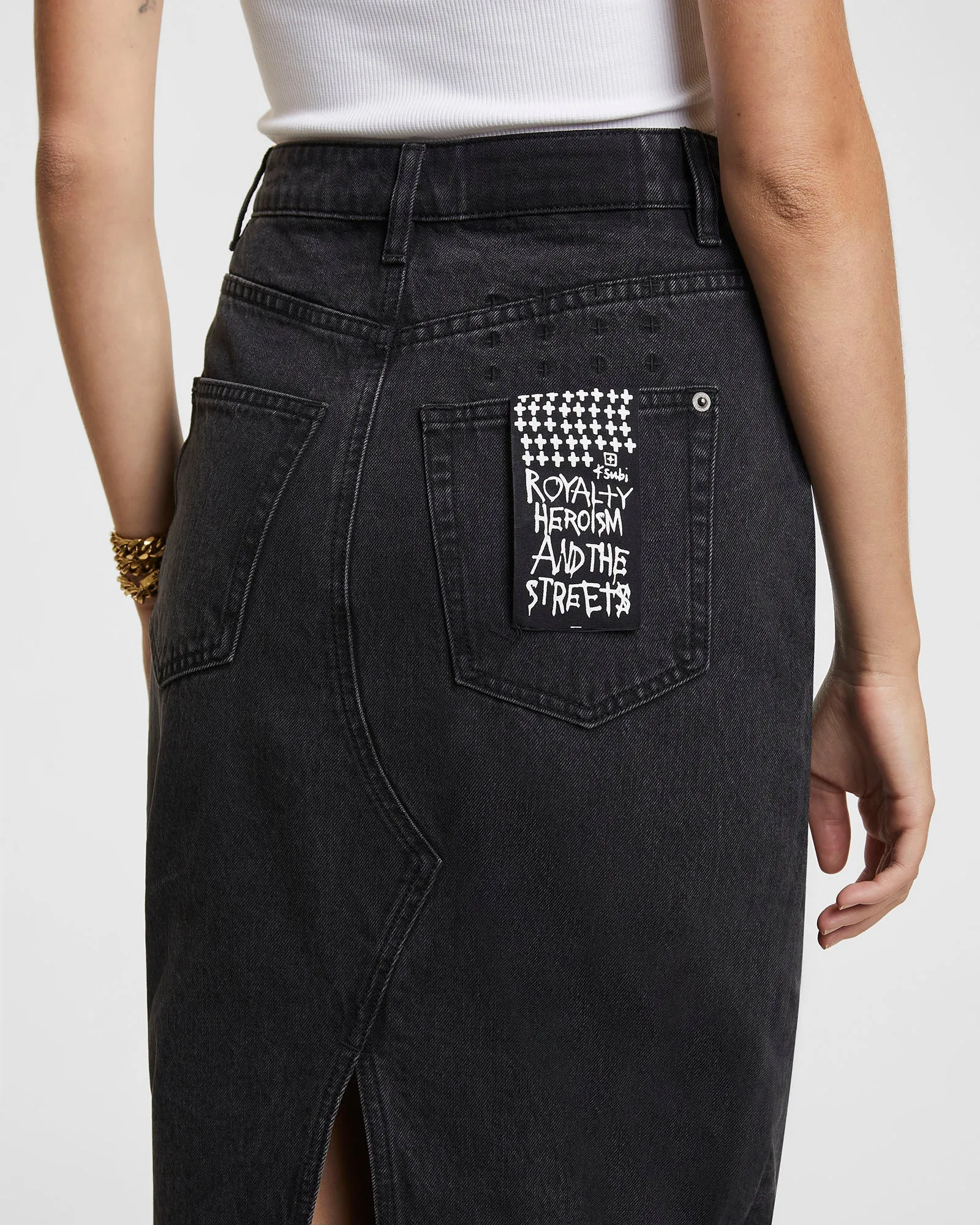 JAGGED SKIRT DOWNTOWN BLACK Water resistant coating Urban Fit