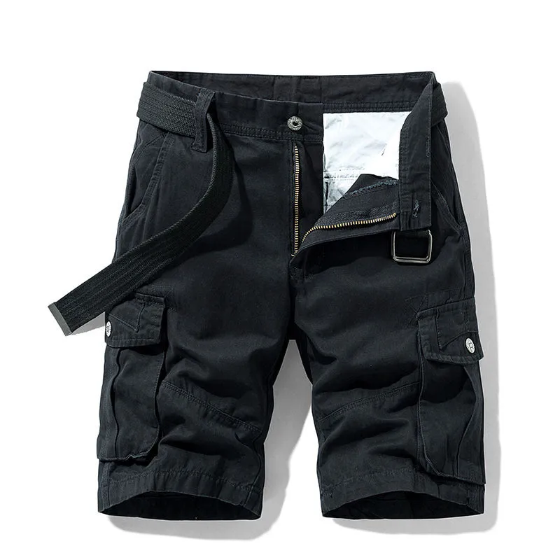 James™ Zakachtig military heren cargo shorts met meerdere zakken