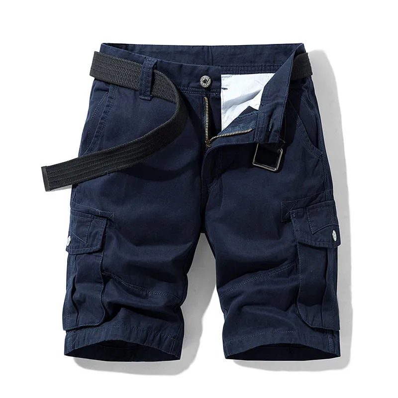 James™ Zakachtig military heren cargo shorts met meerdere zakken