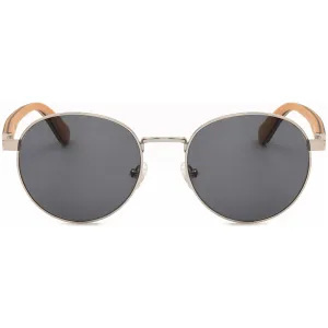 Jamie - Titanium & Wood Sunglasses