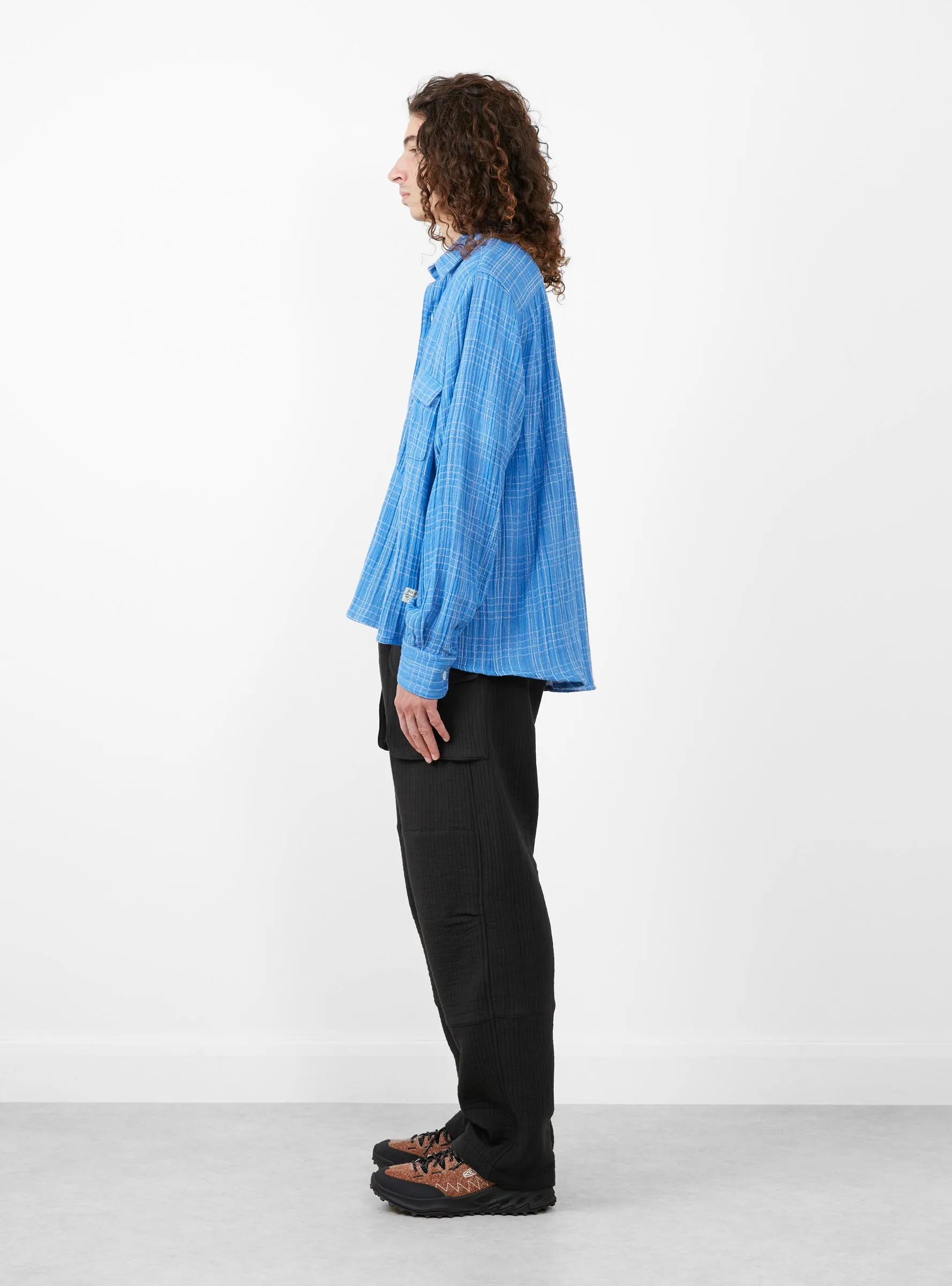 Jardin Shirt Blue Double Gauze