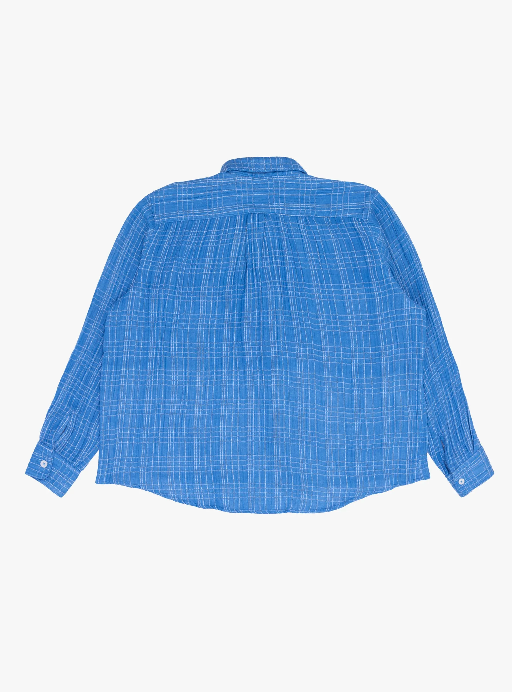 Jardin Shirt Blue Double Gauze