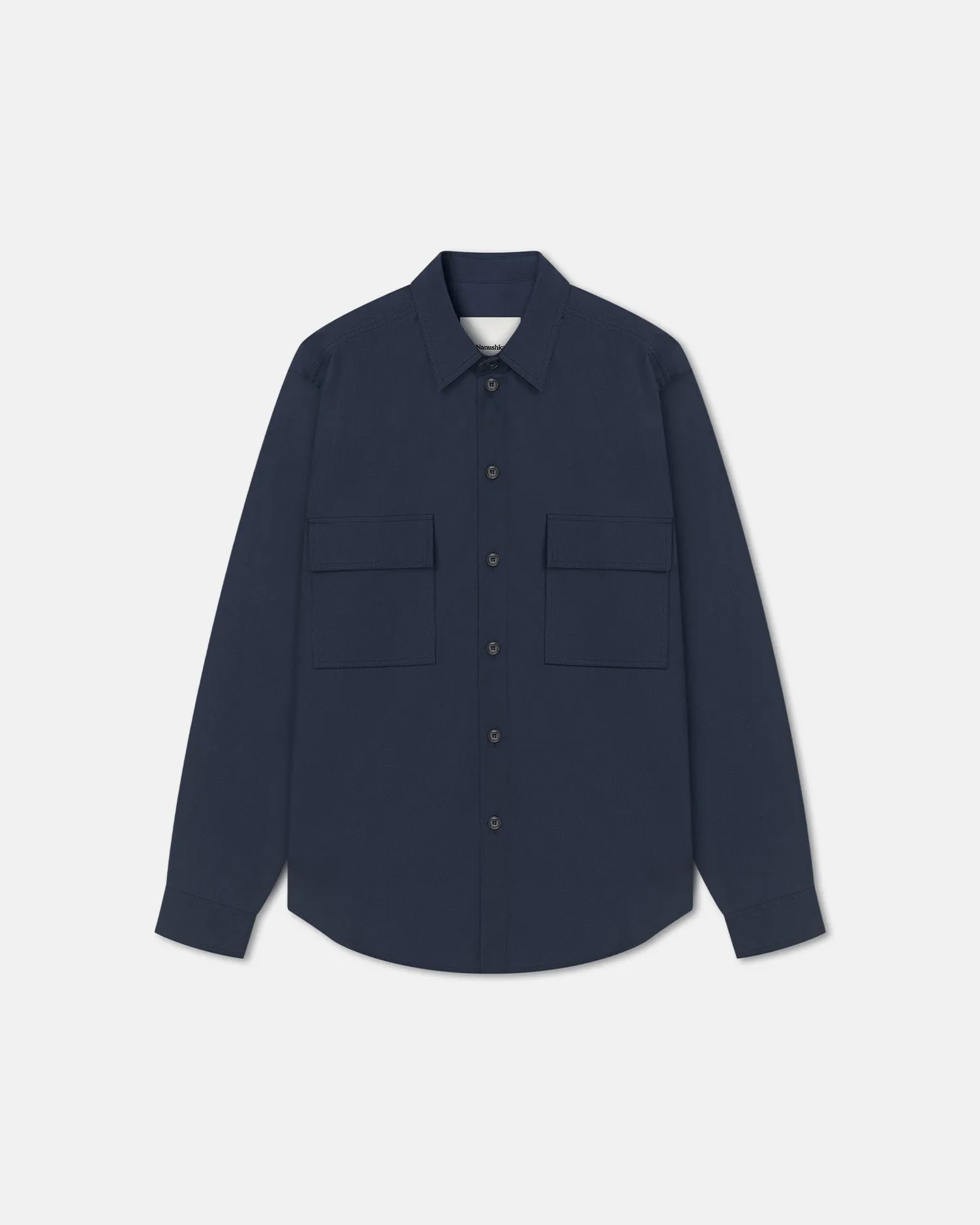 Chill Style Moisture Wicking Fabric Jari - Long-Sleeve Shirt - Navy
