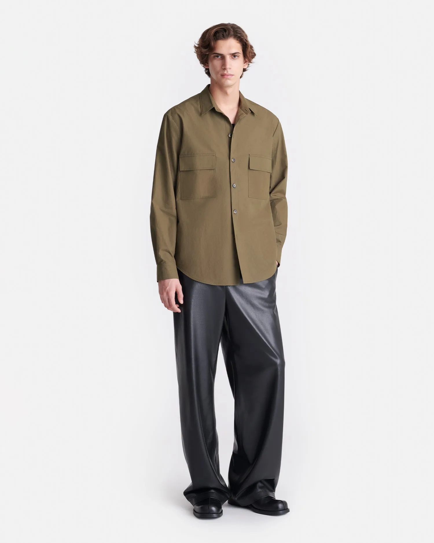 Jari - Long-Sleeve Shirt - Uniform Green Chafe Resistant Edges