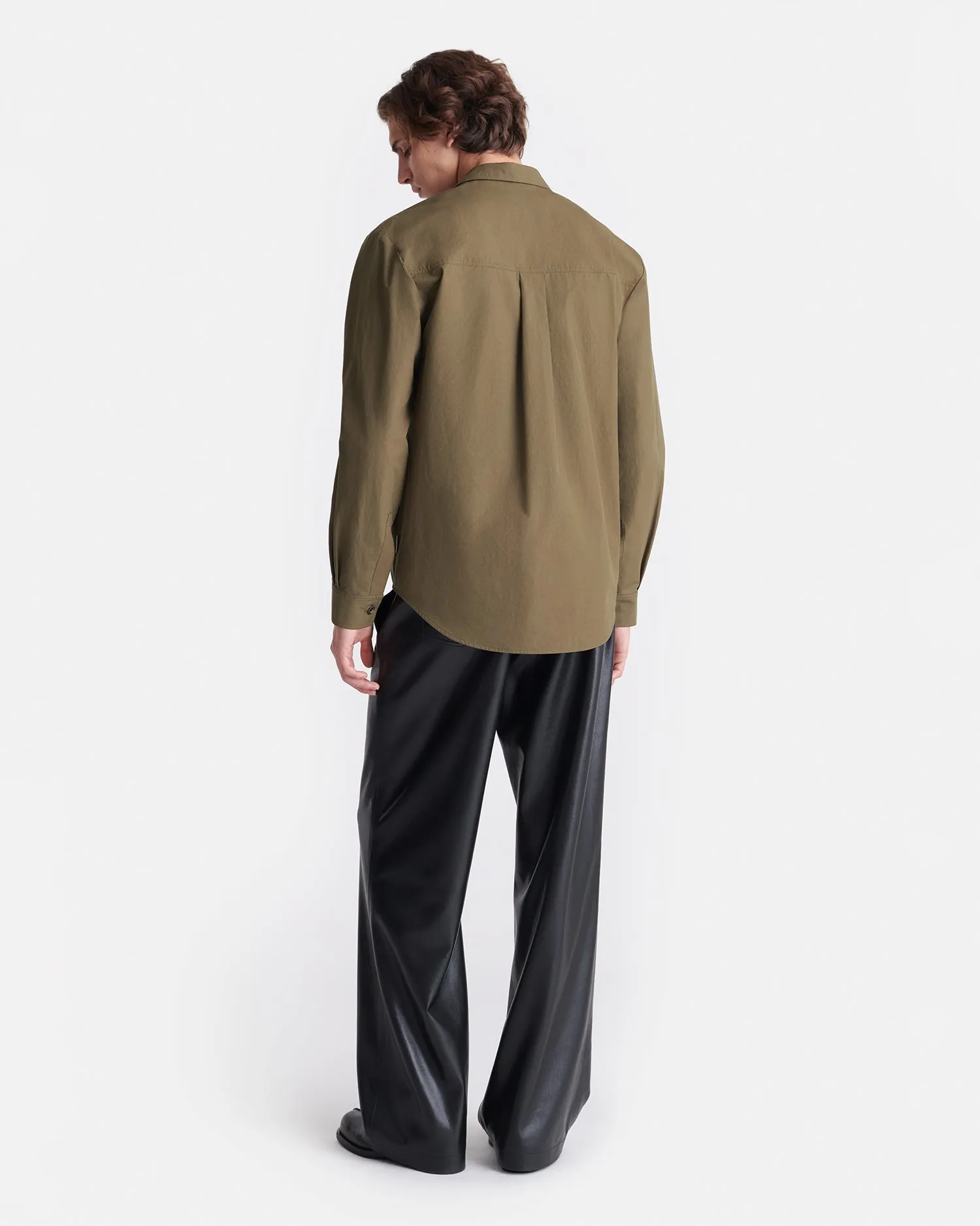 Jari - Long-Sleeve Shirt - Uniform Green Non Irritating Seams Flexible Waist