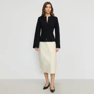 Collaboration Piece Jarmaine Back-Slit Barrel Skirt