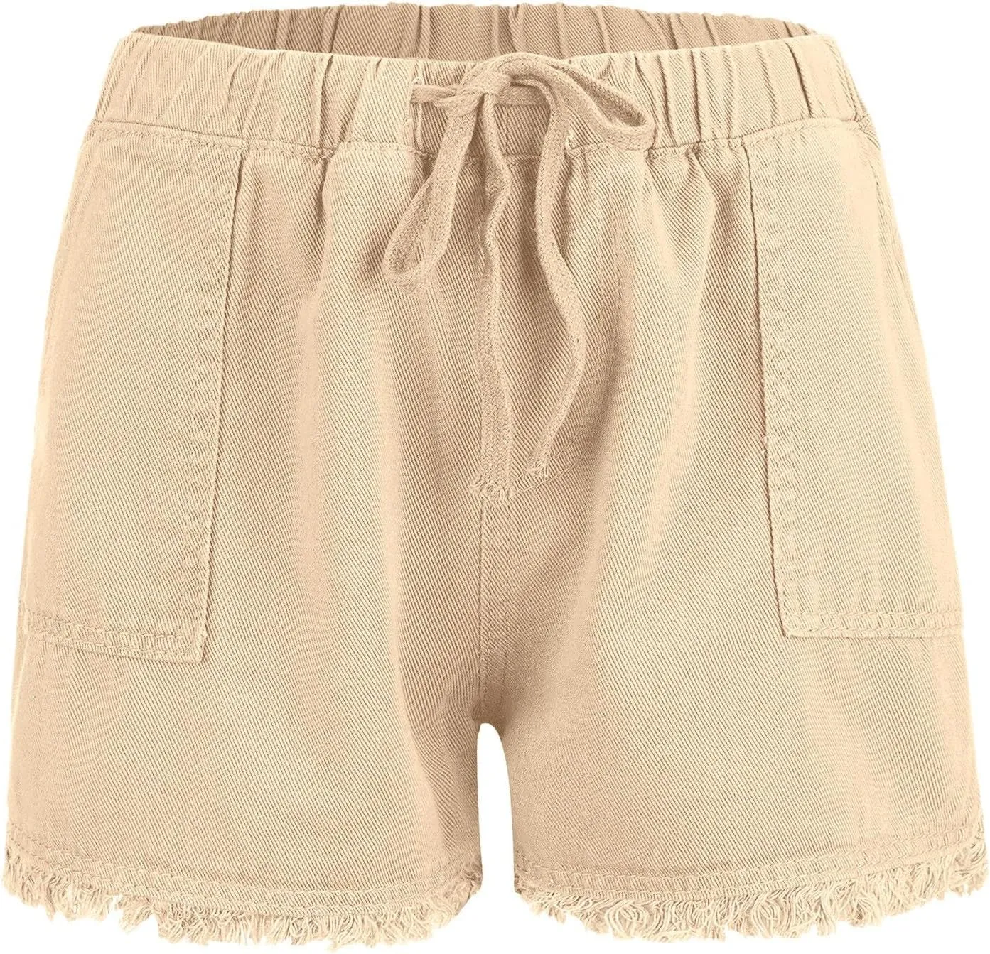 Jean Shorts for Women High Waisted Stretchy Casual Denim Shorts Ripped Frayed Hem Summer Trendy Shorts