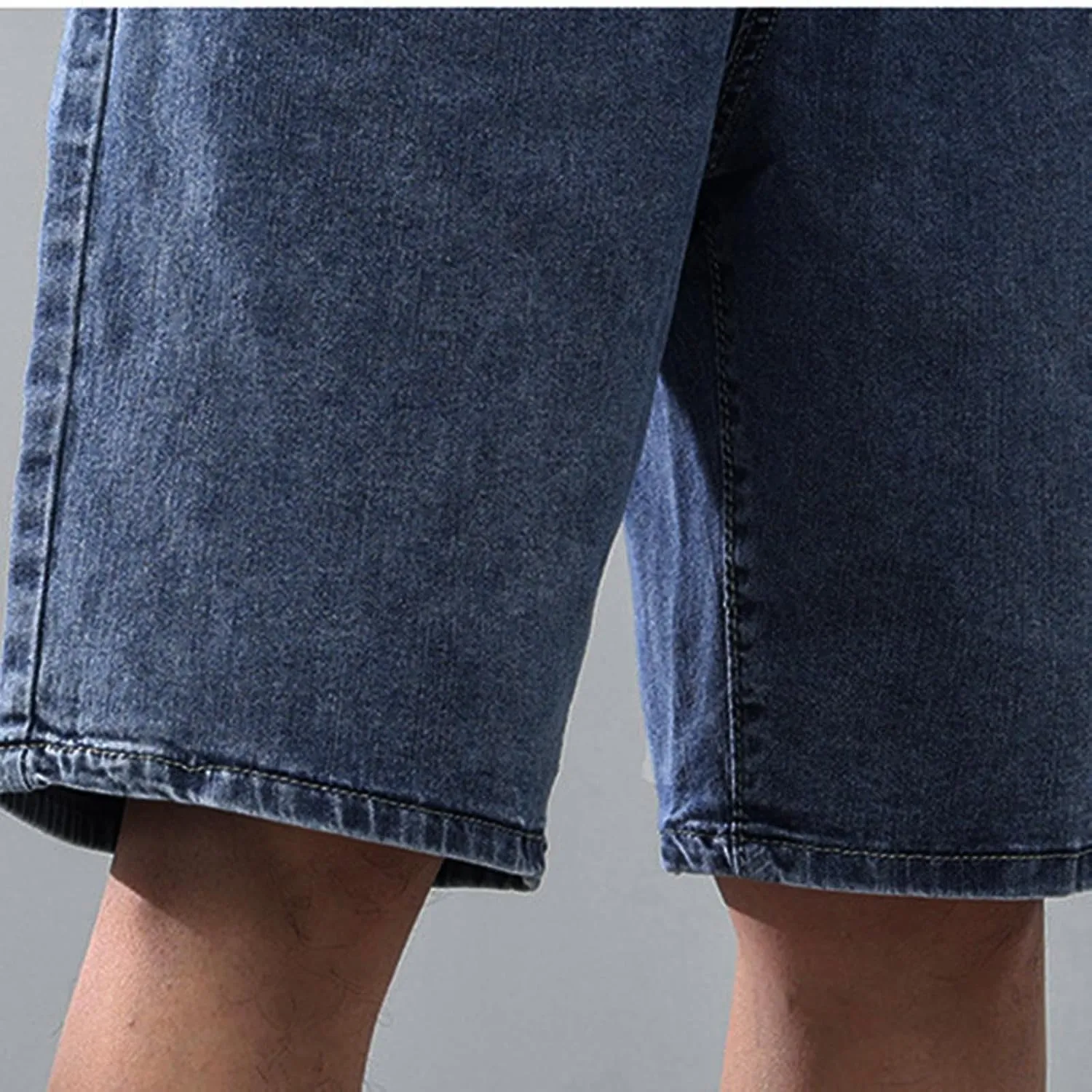 Jean Shorts Men Stretch Relaxed Fit Denim Shorts Casual Streetwear Jean Super Comfy Stretch Cargo Shorts for Summer Outdoor