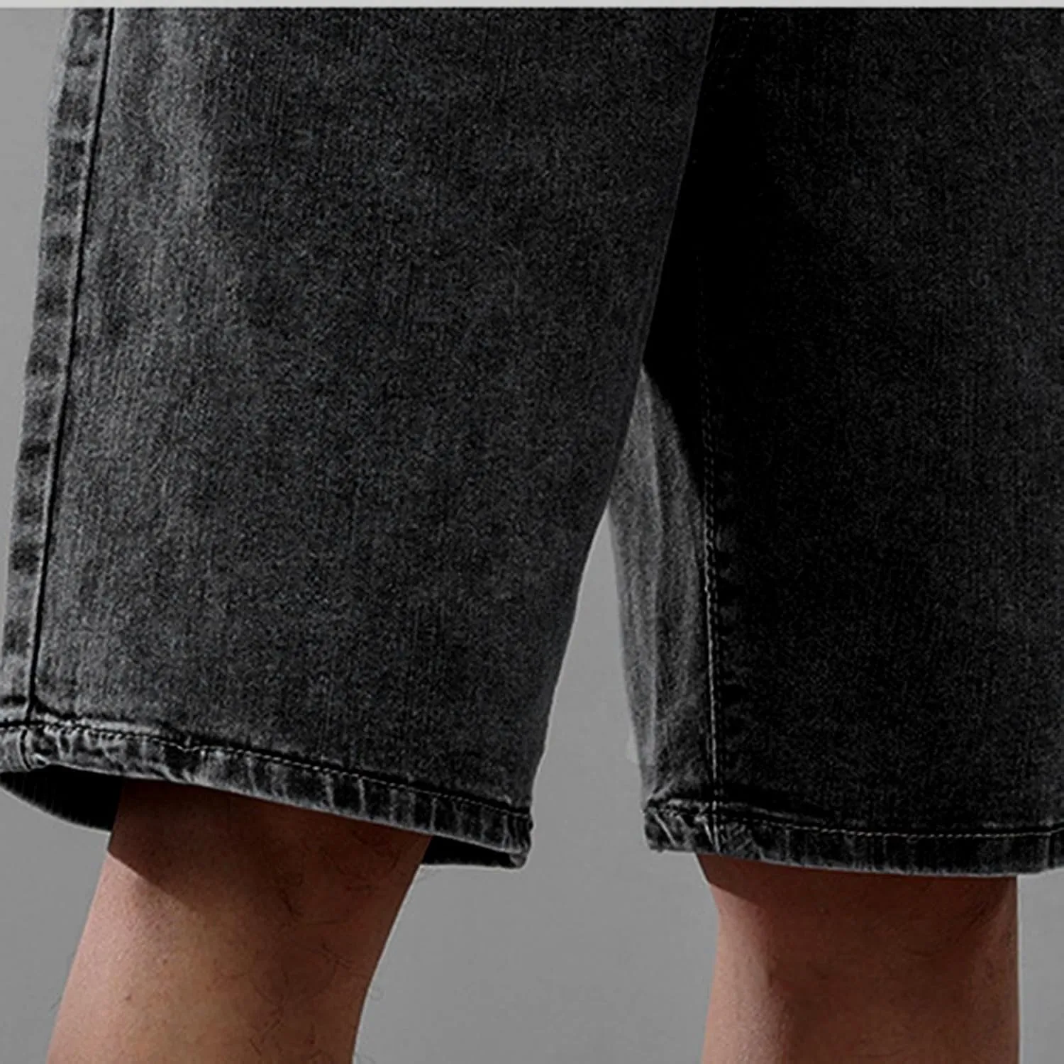 Jean Shorts Men Stretch Relaxed Fit Denim Shorts Casual Streetwear Jean Super Comfy Stretch Cargo Shorts for Summer Outdoor