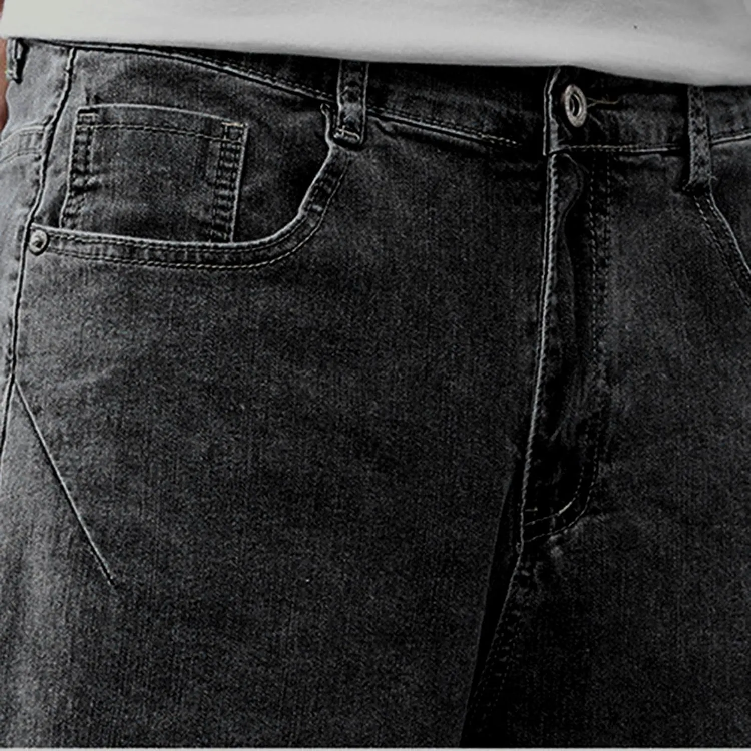 Jean Shorts Men Stretch Relaxed Fit Denim Shorts Casual Streetwear Jean Super Comfy Stretch Cargo Shorts for Summer Outdoor
