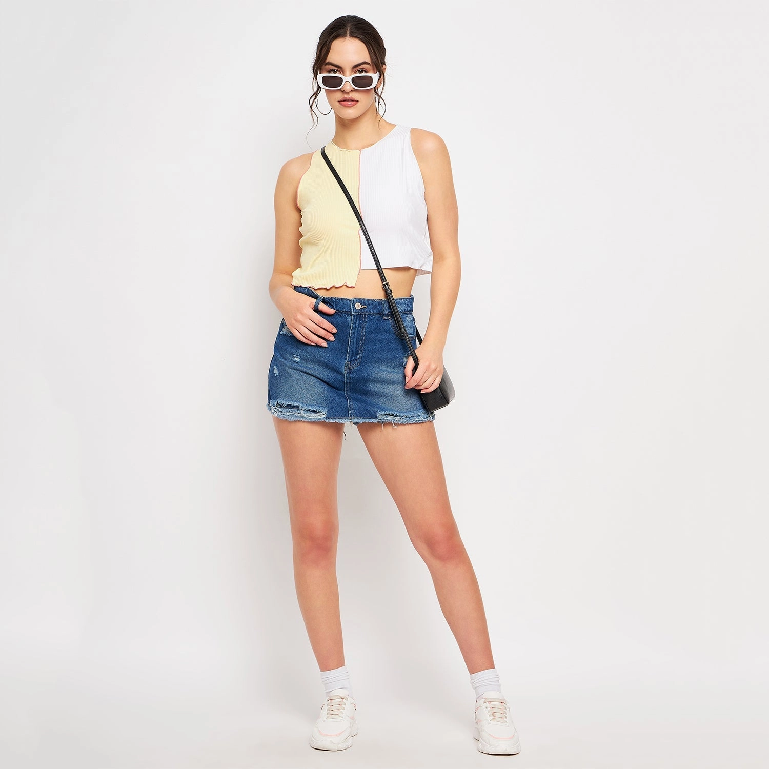 Easy Outfit Madame Blue Denim Shorts