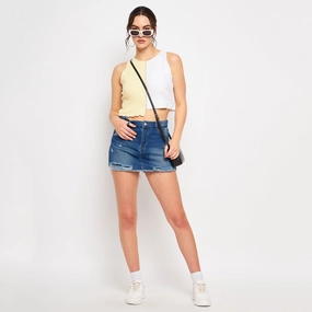 Easy Outfit Madame Blue Denim Shorts