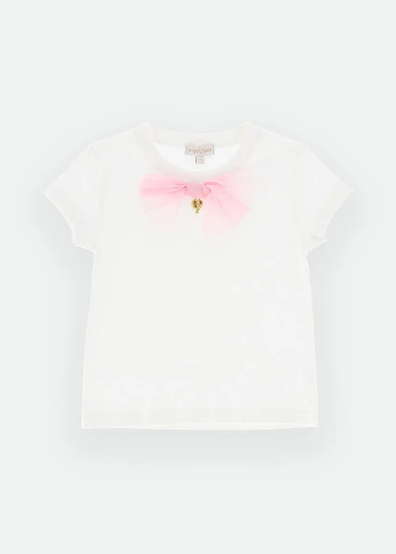 Jolie Bow Tee Snowdrop