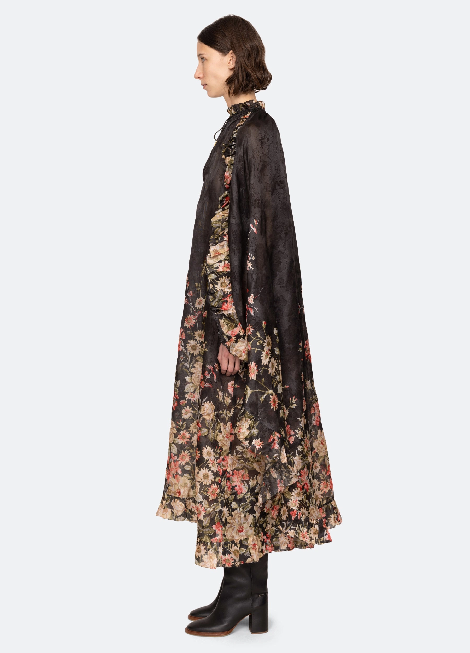 Jolie Cape Dress Texture Play