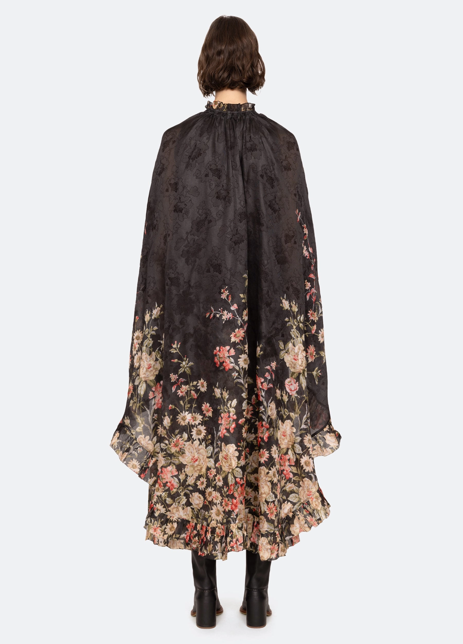 Subtle Comfort Dropped-Waist Jolie Cape Dress