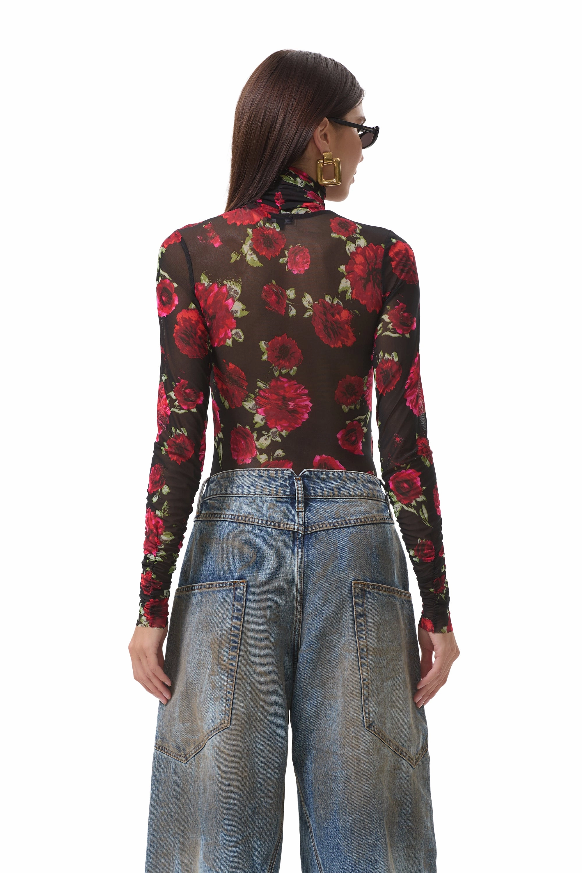 FrictionReducing Julien Top - Painted Roses