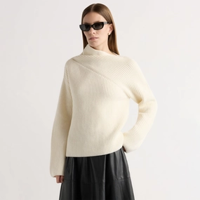 Julisa Asymmetric-Neck Sweater Sport Flex