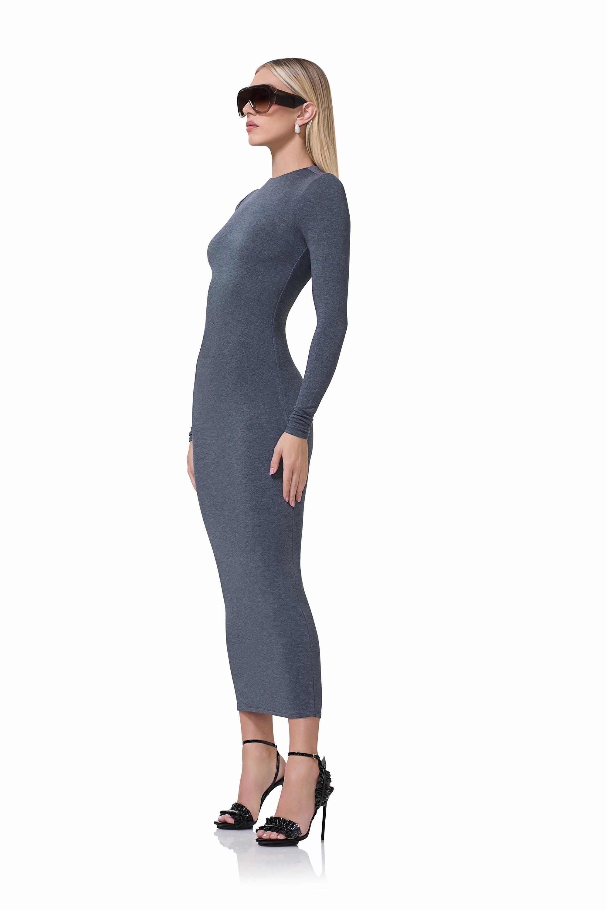 Cozy Touch Modern Fit Juniper Dress - Heather Charcoal