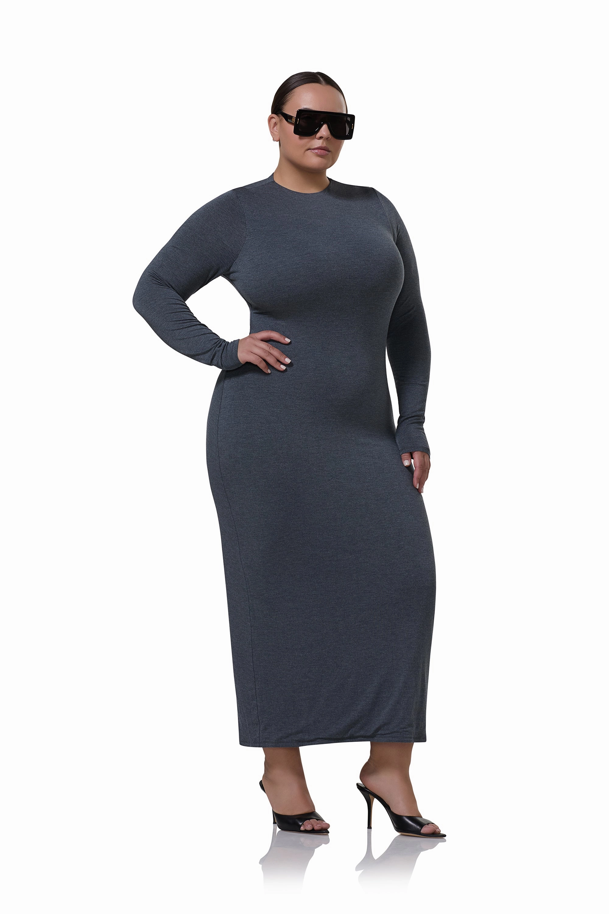 Urban Spirit Trendy summer outfit Juniper Dress - Heather Charcoal