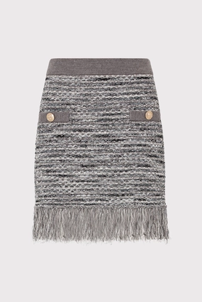 Bonded Hem Technology Kali Textured Knit Mini Skirt