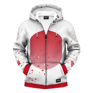 Katana Sakura Zip Up Hoodie