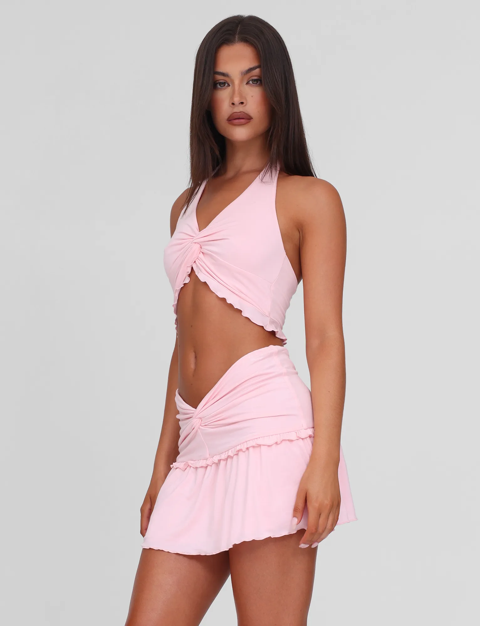 KATYA MINI SKIRT - PALE PINK Relaxed Look Basic Layers