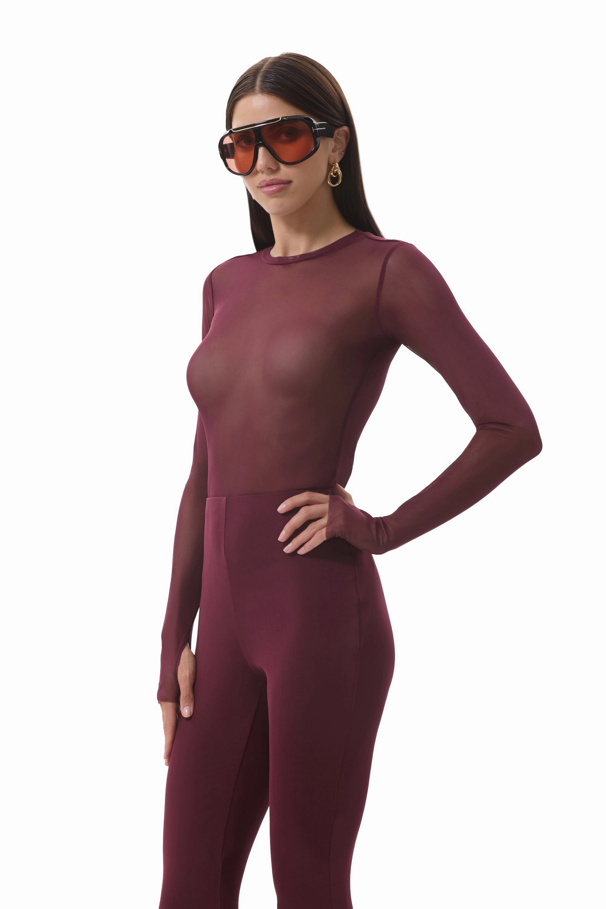 Kaylee Top - Fig FoamReinforcedCollar