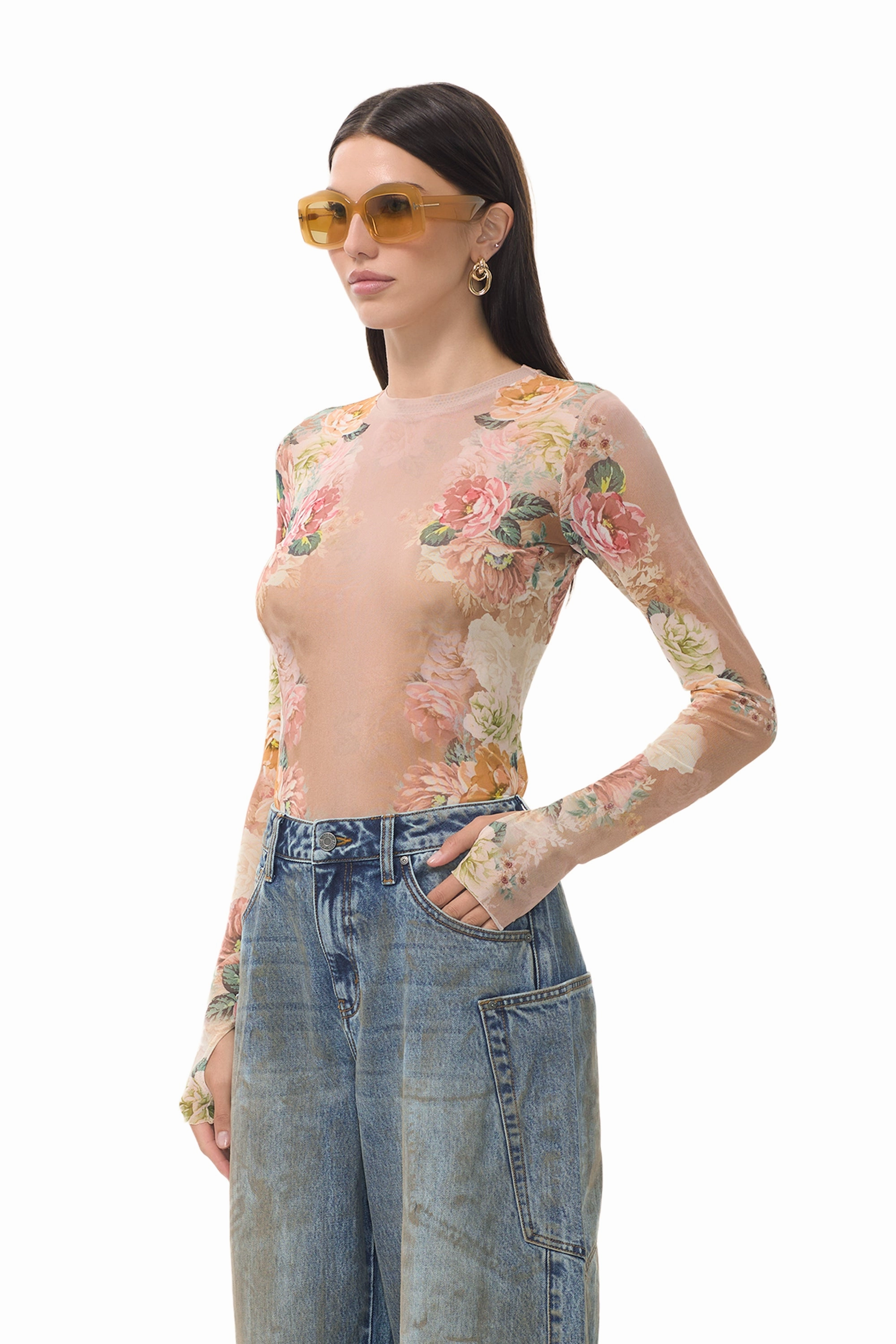 Thermal Regulating Fabric Kaylee Top - Honey Rose Frame