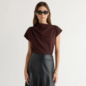 Kenny Asymmetric-Neck Tee Thermochromic Color Shift Tech Flatlock Stitching Technique