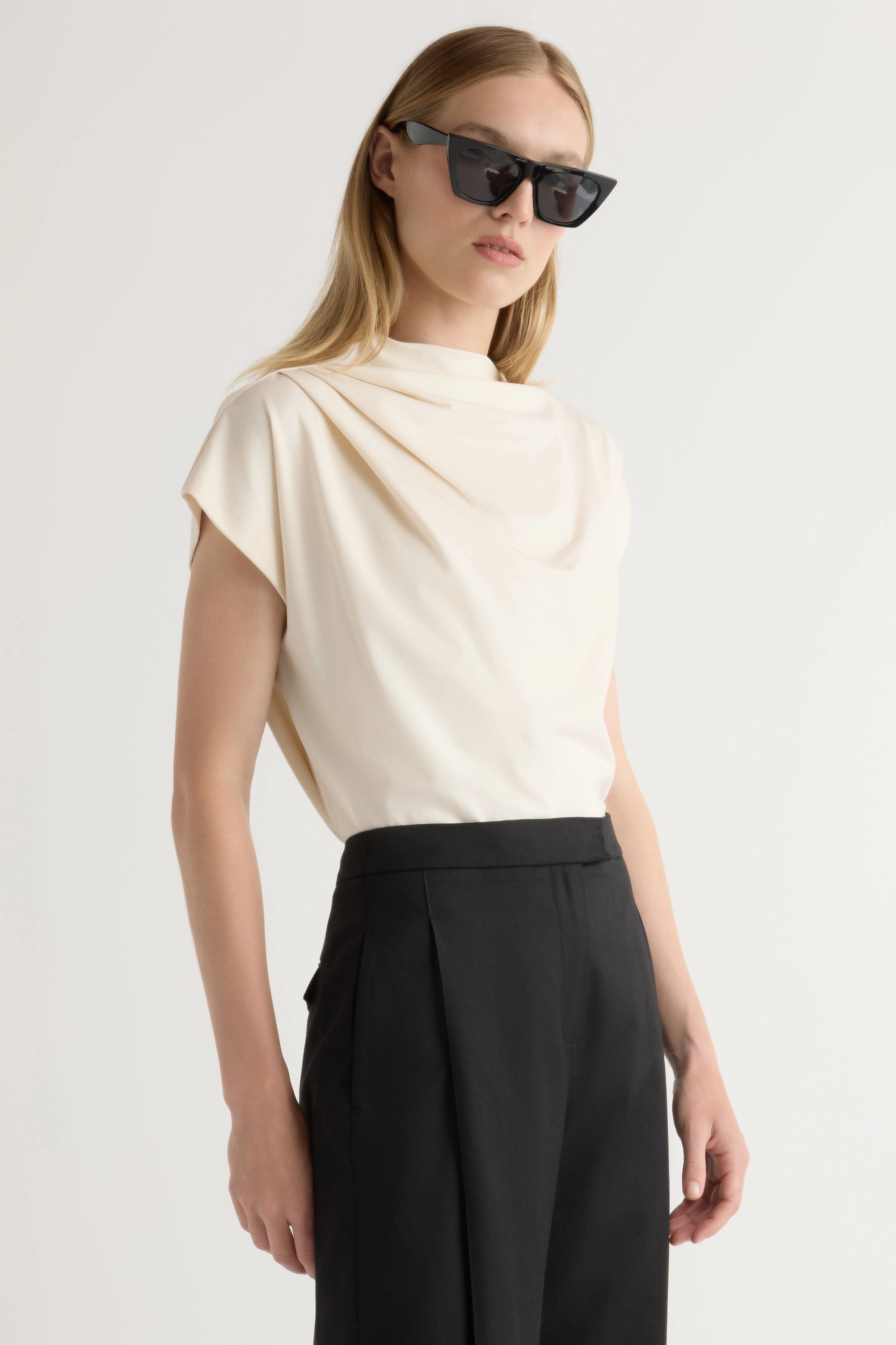 Full Coverage Fit NonRestrictive Fit Kenny Asymmetric-Neck Tee